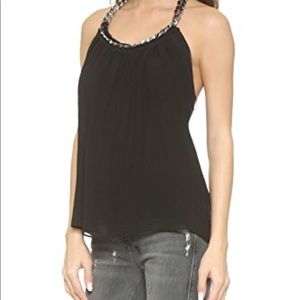 💗BNWT RAMY BROOK 💯% SILK PEWTER MELISSA TOP